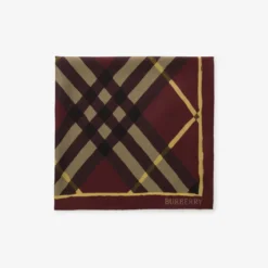 Watercolour Check Silk Scarf