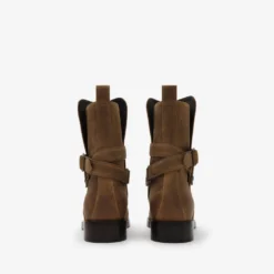 Waxed Suede Ledger Boots