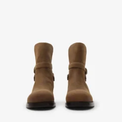 Waxed Suede Ledger Boots