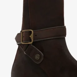 Waxed Suede Ledger Boots