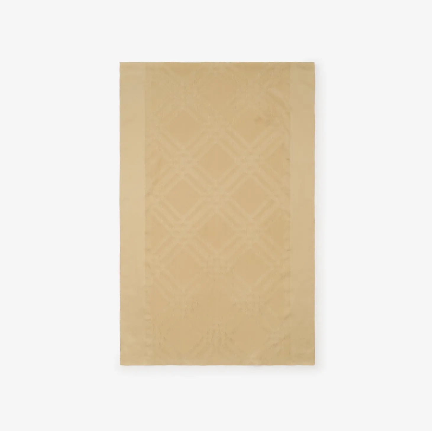 Wide Check Silk Scarf