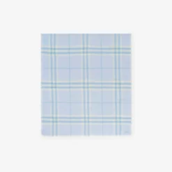 Wide Check Wool Scarf