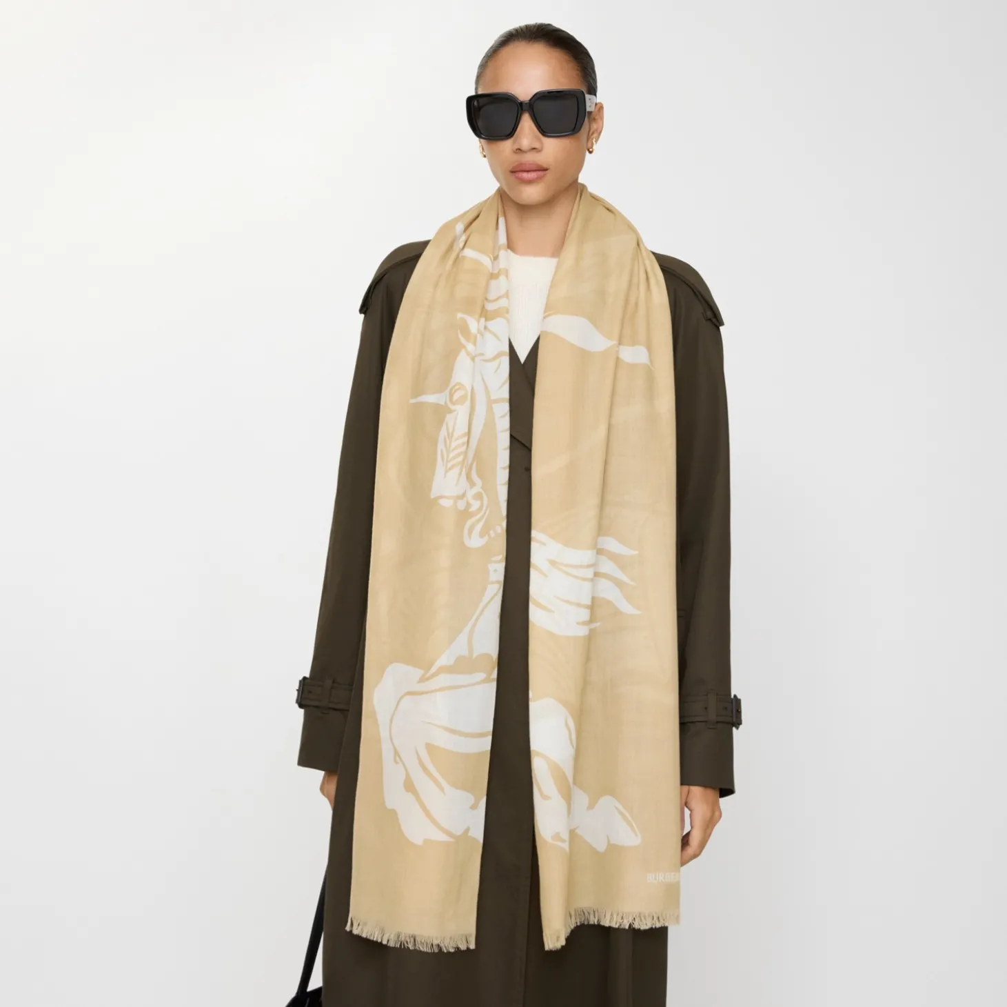 Wide Knight Wool Scarf