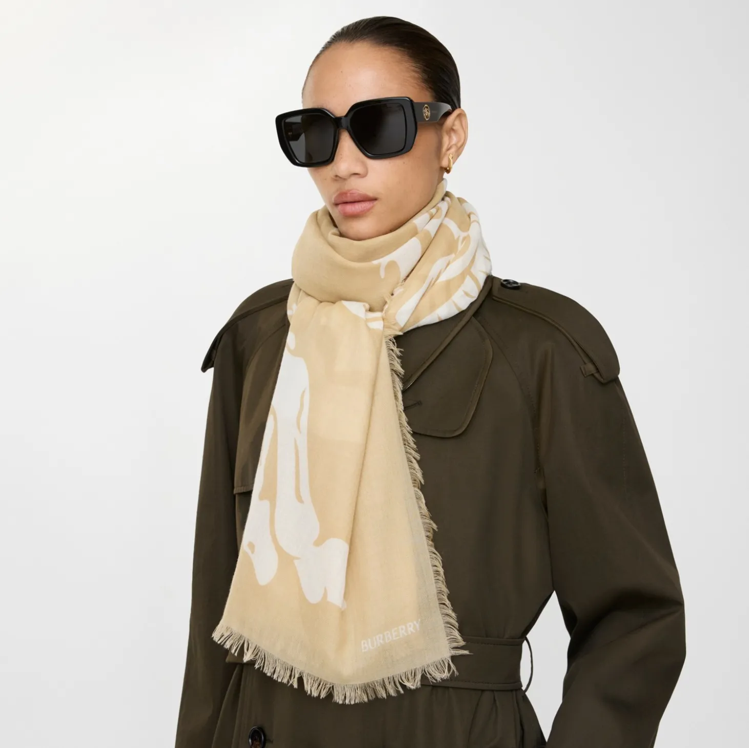 Wide Knight Wool Scarf