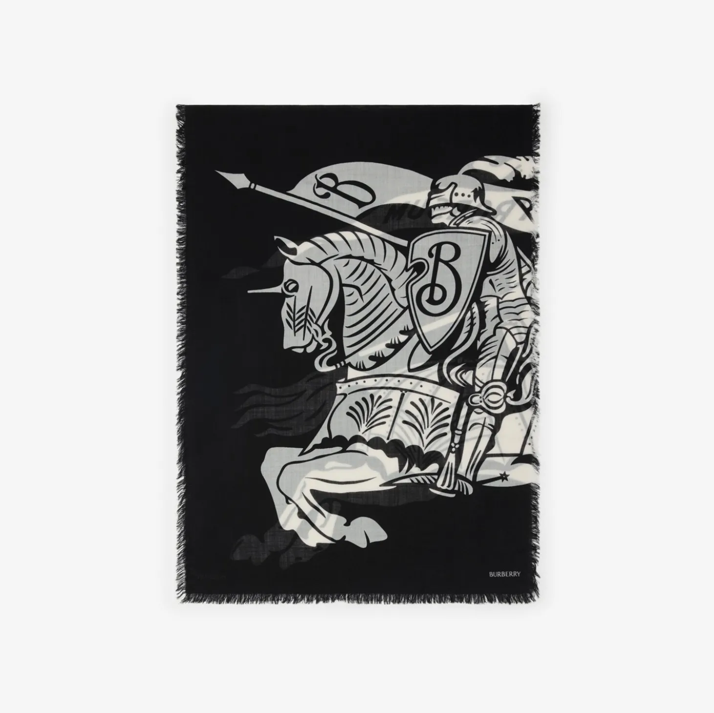 Wide Knight Wool Scarf