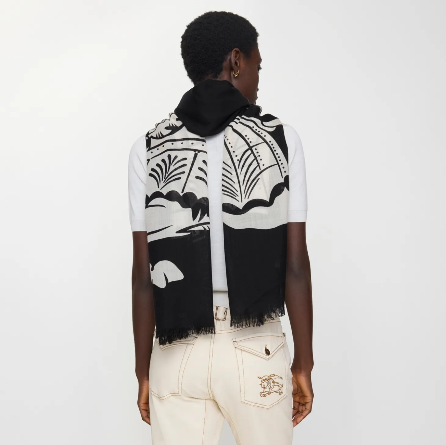 Wide Knight Wool Scarf