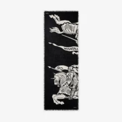 Wide Knight Wool Scarf