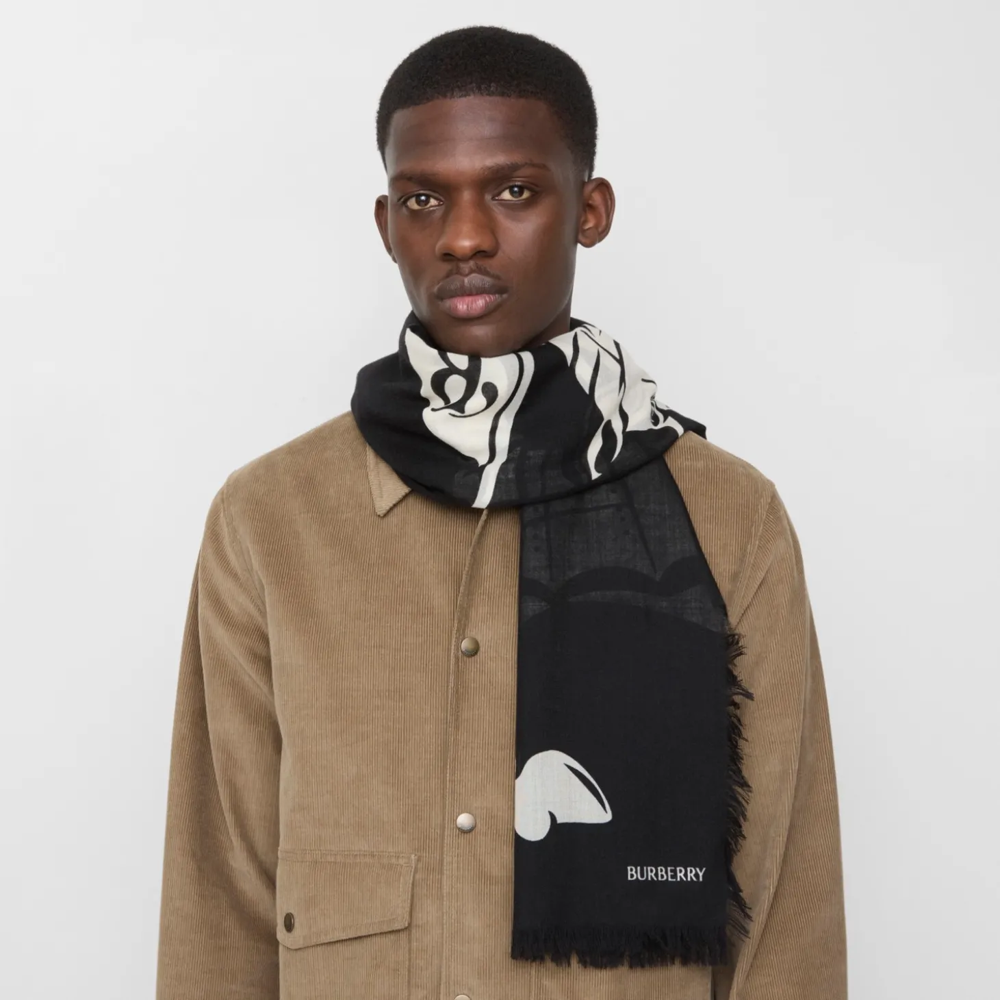 Wide Knight Wool Scarf