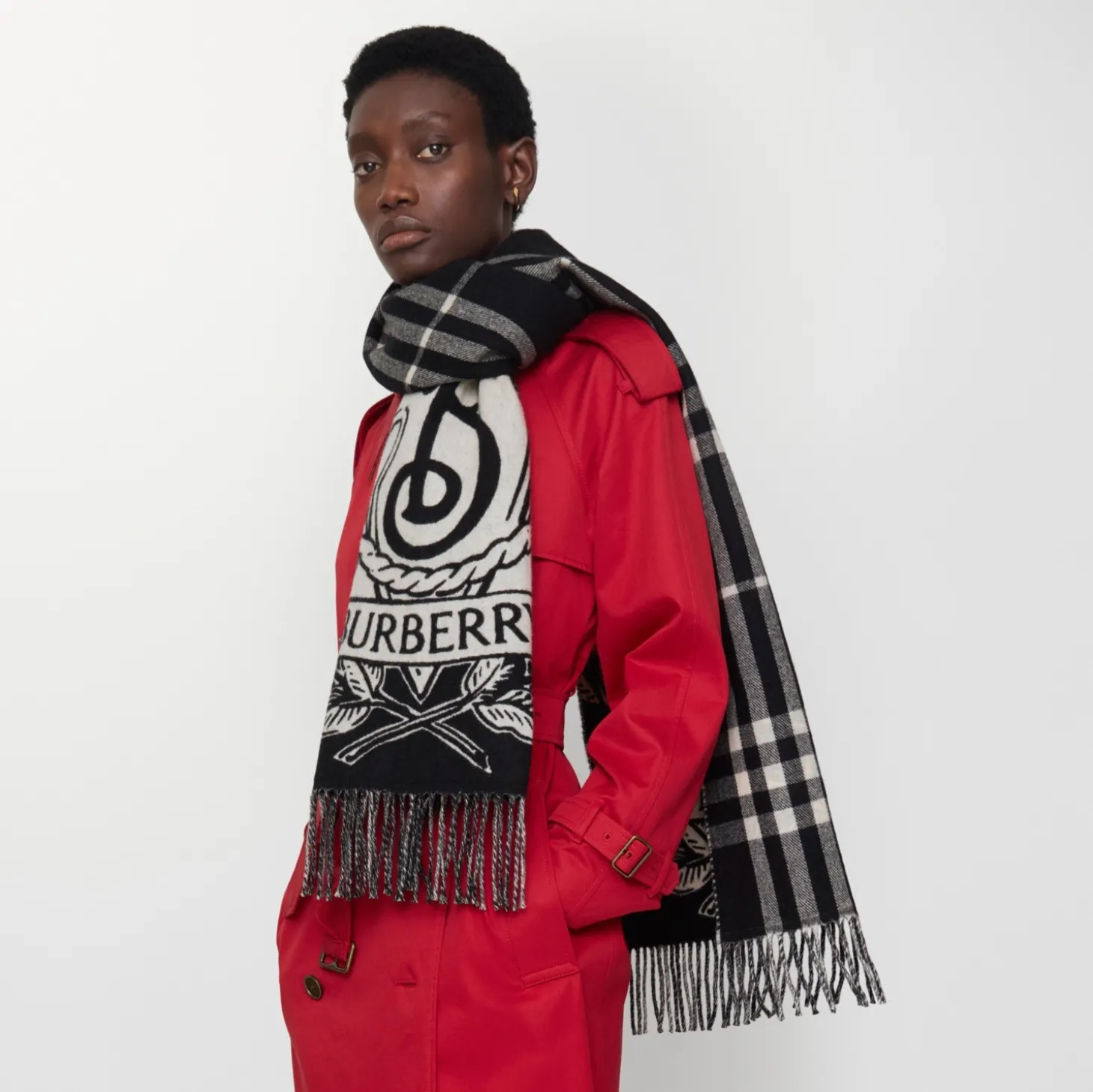 Wide Reversible Stormy Knight Scarf