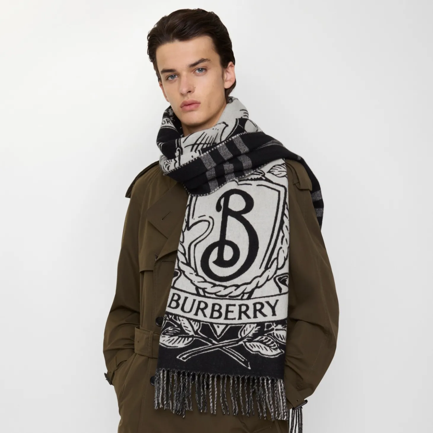 Wide Reversible Stormy Knight Scarf