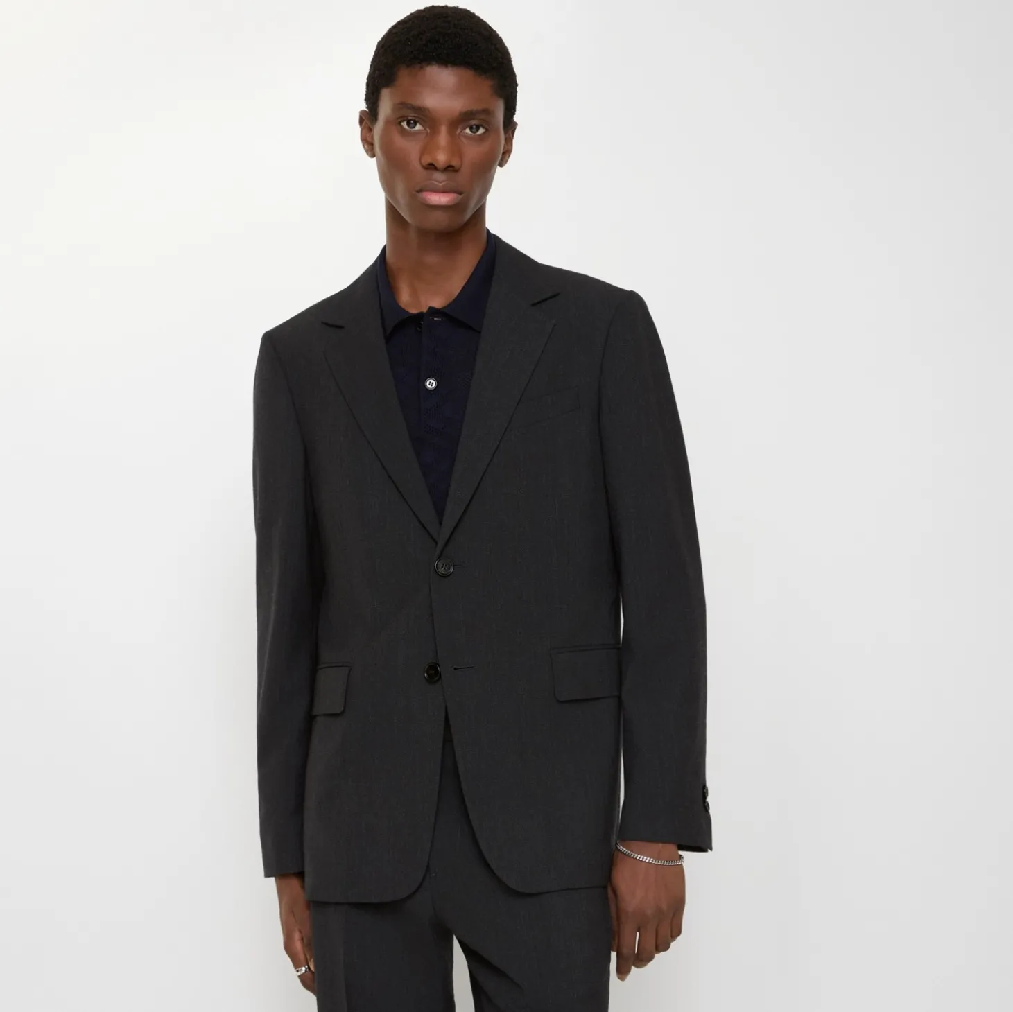 Wool Blend Tailored Jacket