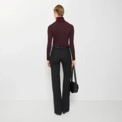 Wool Blend Tailored Trousers