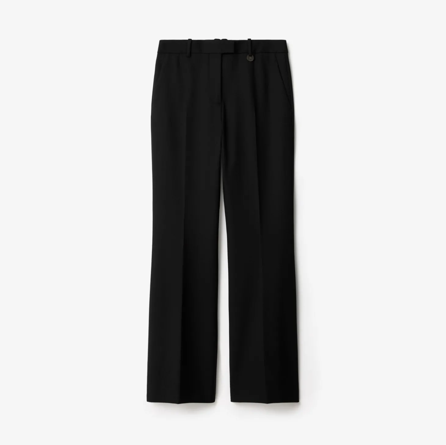 Wool Blend Tailored Trousers