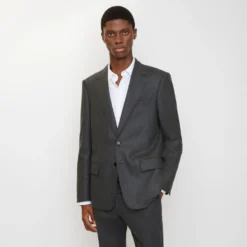 Wool Flannel Tailored Jacket
