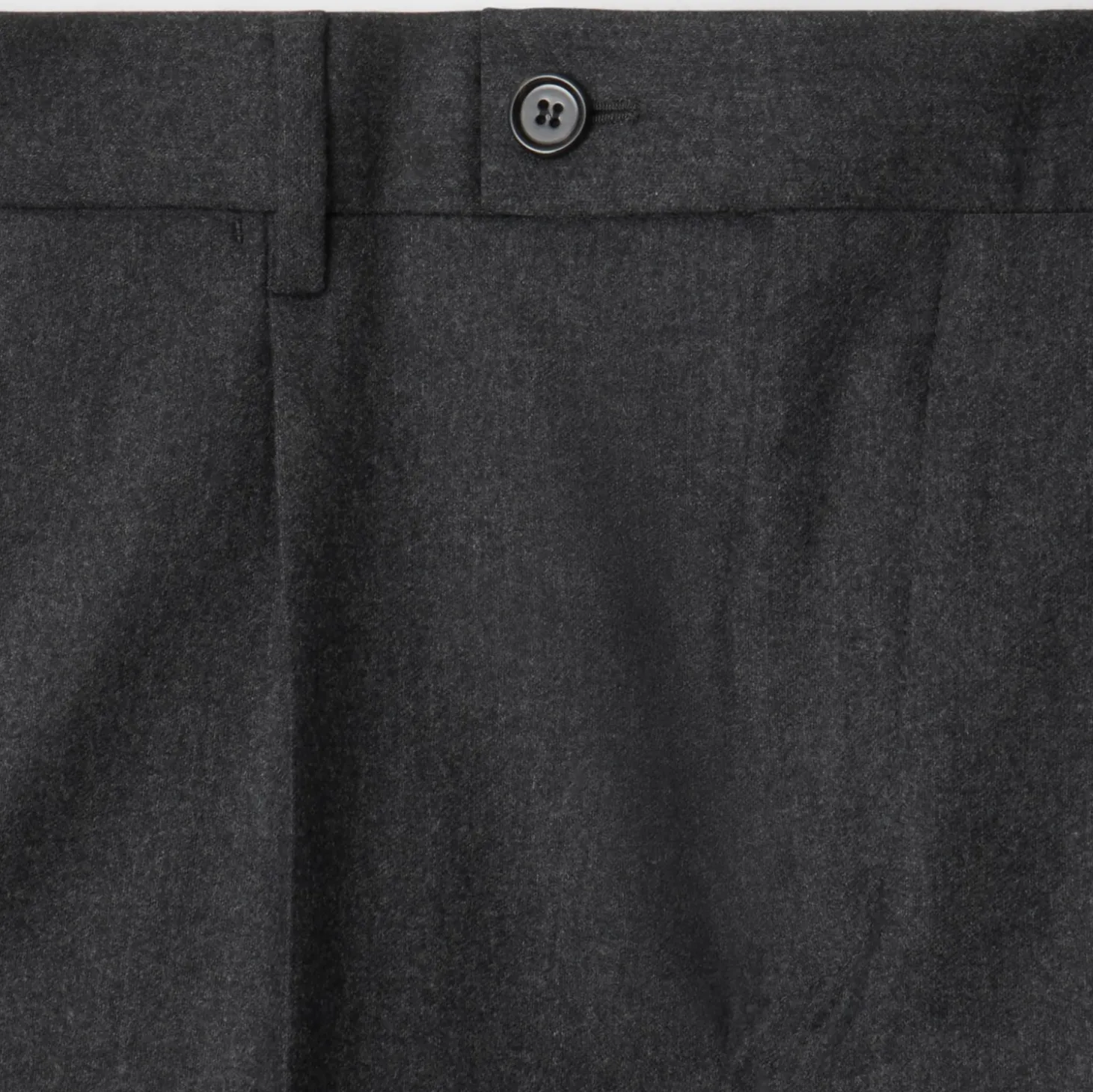 Wool Flannel Tailored Trousers