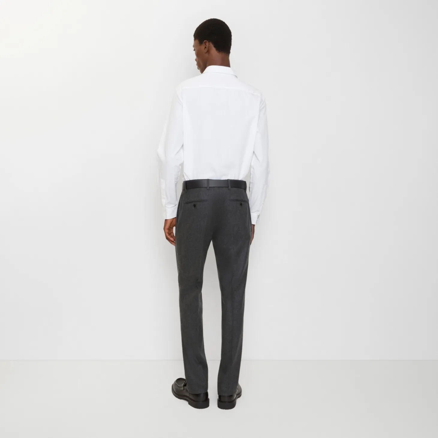 Wool Flannel Tailored Trousers