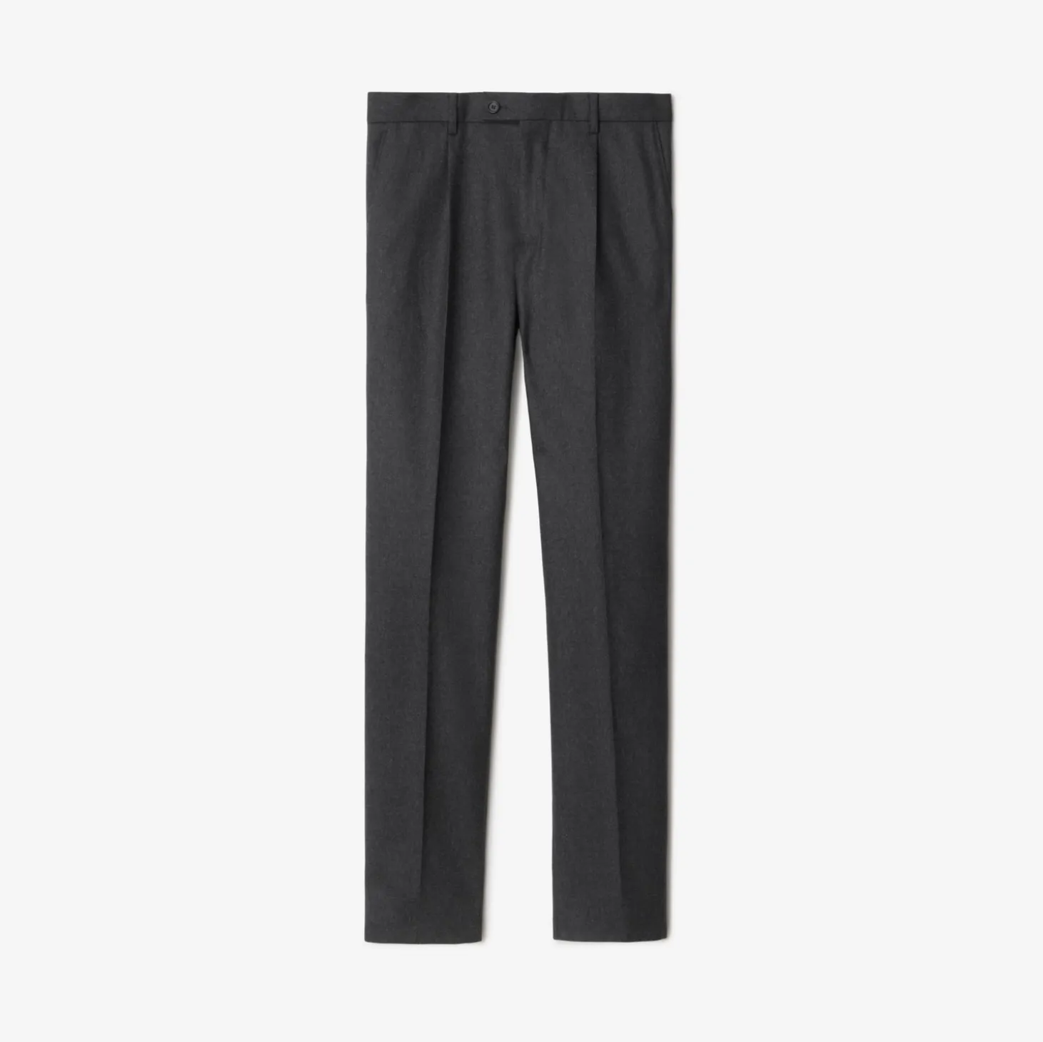 Wool Flannel Tailored Trousers