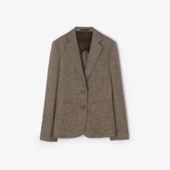 Wool Linen Blend Tailored Jacket