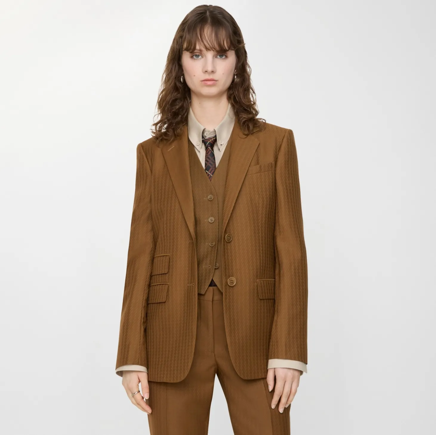 Wool Mohair Tailored Jacket