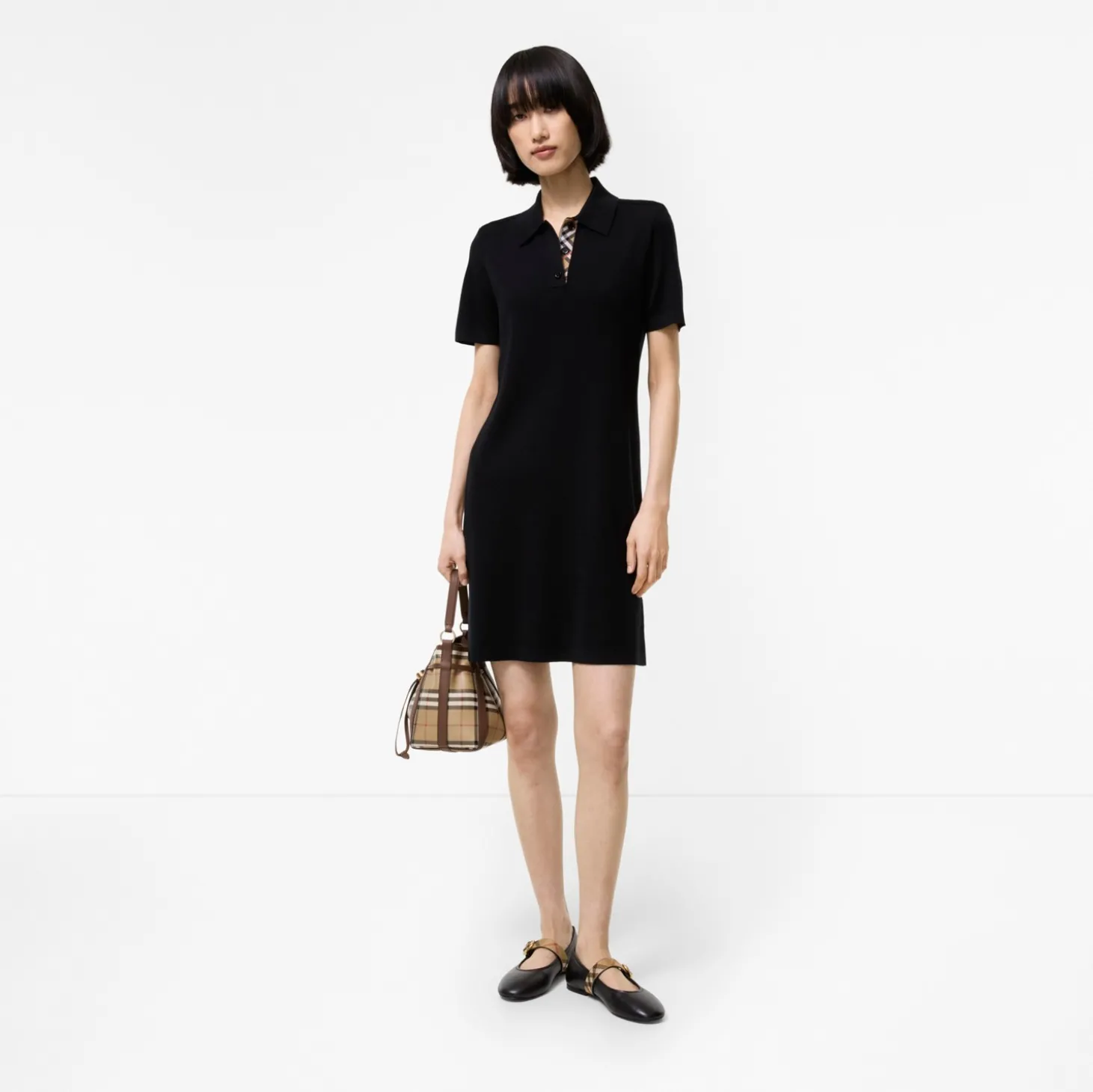 Wool Polo Shirt Dress