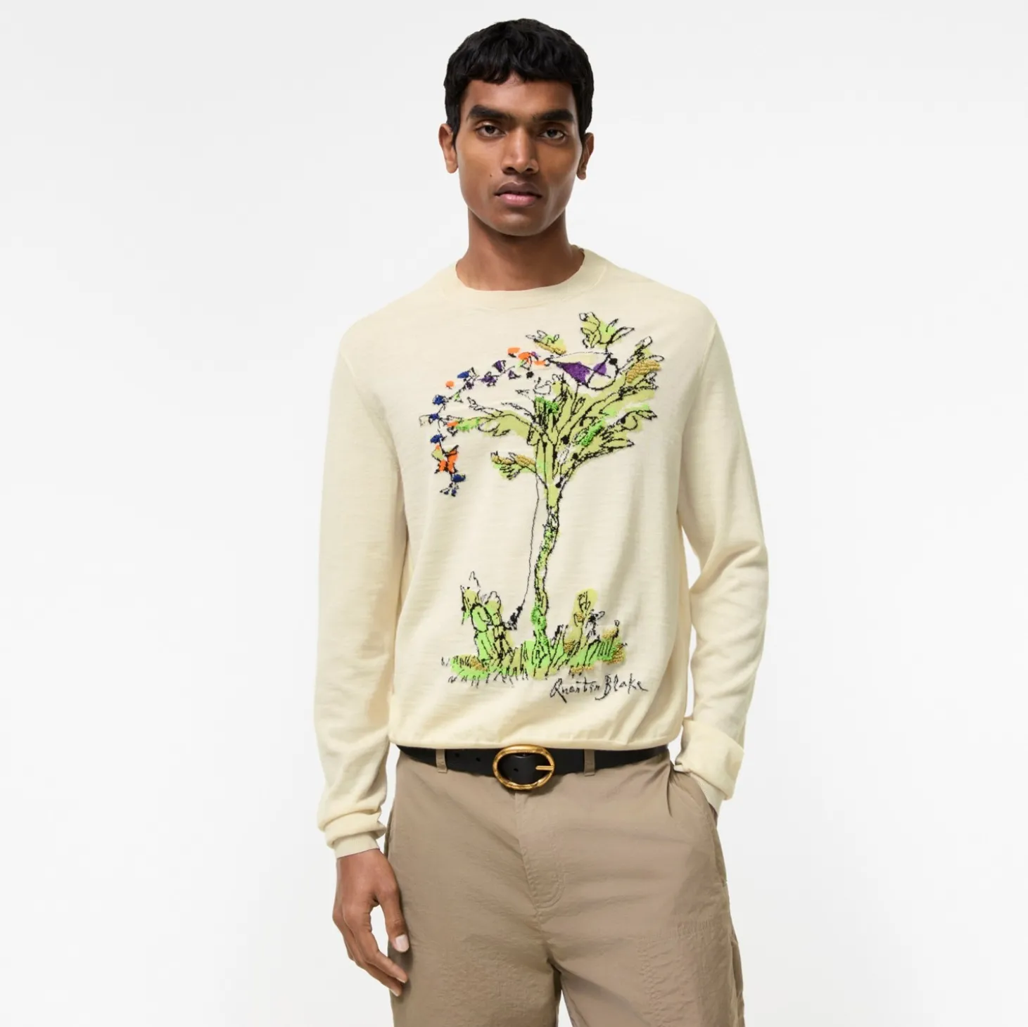 Wool Silk Brave Little Tree Sweater